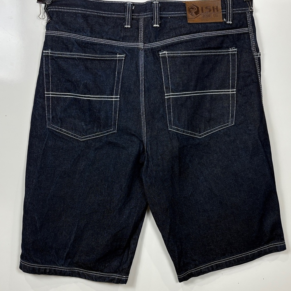 Men's Denim Shorts - Dark Blue. New